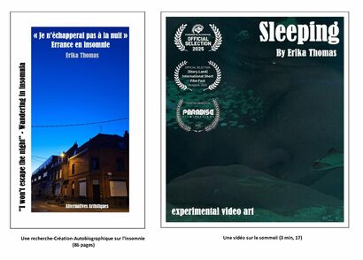I Won\'t Escape The Night/ Je n\'echapperai pas à la Nuit (and the art video Sleeping) - a Video Art Artowrk by Erika Thomas